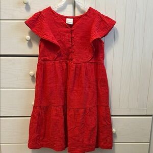 Hanna Andersson Ruffle Sleeve Twirly Dress size 6-7